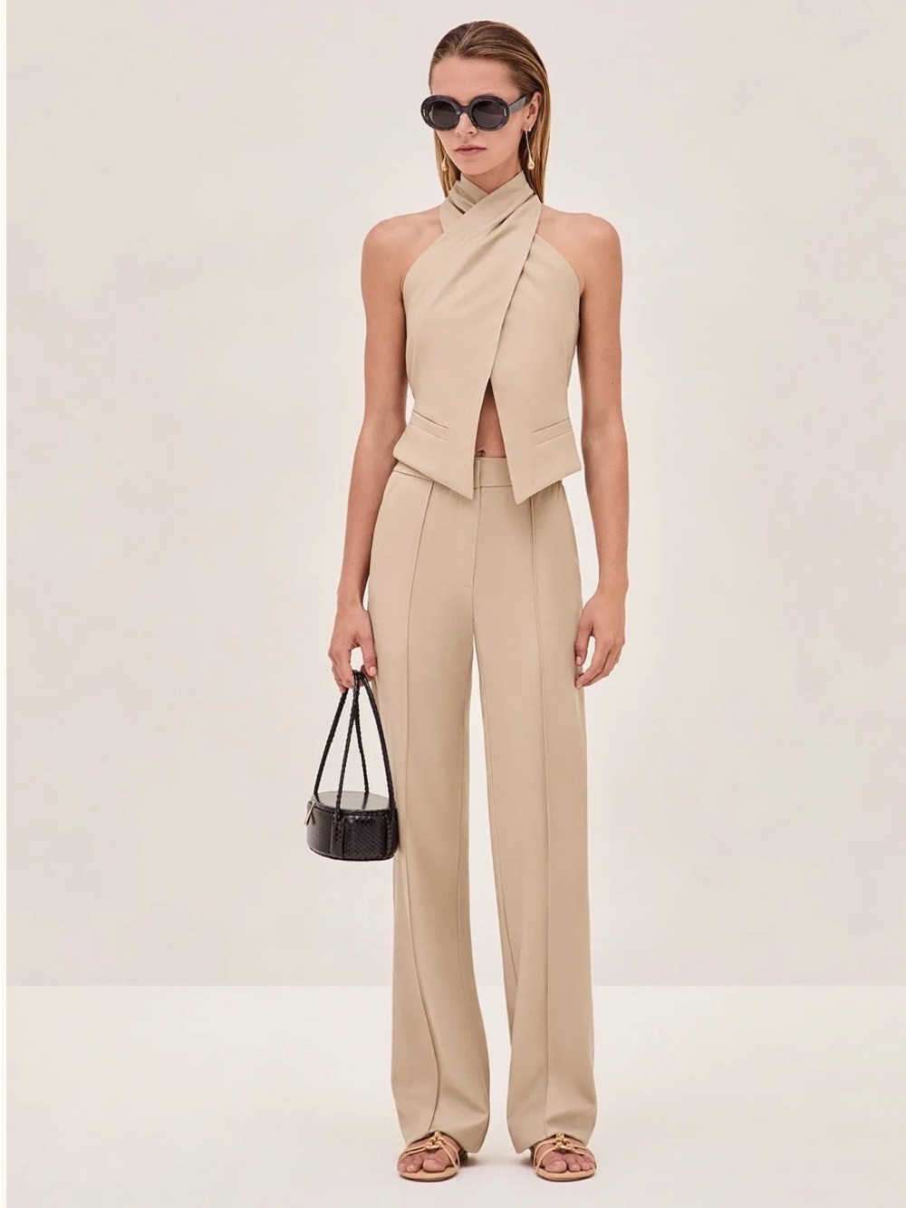 NWT Alexis Duke Pant Tan Trouser Pants Small